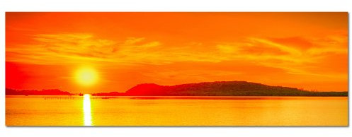 PANORAMA BILD XXL 150x50cm TOP Bilder! (Orange Summertime) NEU Wandbild xxl günstig & modern ART PRINT Wandbilder Bilder EXKLUSIVES Fotowandbild auf Leinwand und Keilrahmen Bild Leinwandbild Fotodruck modern Zeitlos Stilvoll wie ein Gemälde Ausführung schöner Kunstdruck auf echter Leinwand als Wandbild mit Rahmen. Preiswerter als Ölbild Gemälde Foto Poster Plakat mit Bilderrahmen.