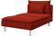 Soferia Kompatible Ersatzbezug fur SODERHAMN Recamiere, Stoff Elegance Dark Orange (FLECKENBESTÄNDIG, WASSERABWEISEND und Kratzfest), Orange