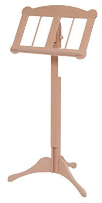 Hochwertiger Notenständer barock Buche lackiert, individuell höhenverstellbar