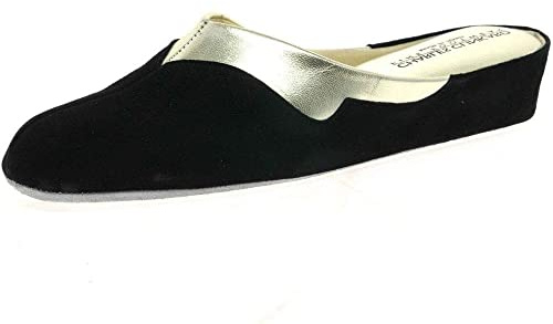 Relax Charles Clinkard Messina Ladies Slipper 5 Black