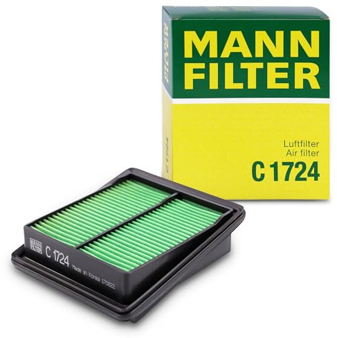 MANN-FILTER, C 1724 Luftfilter | Für PKW, Saubere Luftzufuhr, Langlebiges Filtermedium, Passgenaues Design, Echte OE-Technologie