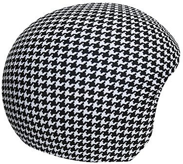 COOLCASC BLACK/WHITE HOUNSTOOTH Multisport Helmet Cover