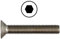 Senkkopfschraube M8 X 80 DIN 7991 mit Innensechskant (ISK) Edelstahl A2 (1 Stück) - V2A Senkschraube mit Vollgewinde