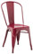 SKLUM 2er Set stapelbare Stühle LIX Rot Bordeaux