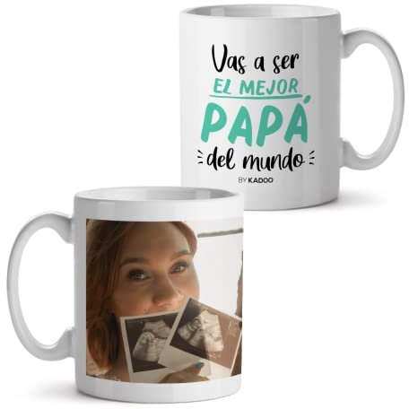 Kadoo Regalos Taza Personalizada Día del Padre Vas A Ser El Mejor Papá Con Foto