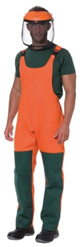 LOGICA Salopette decespugliatore uomo arancione/verde (IT, Testo, XXL, Regular, Regular, arancione)