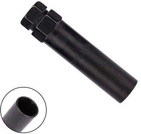 IRONTEK 6 Point Spline Drive Tuner Socket Key Tool for Six-Spline Drive Tuner Lug Nut Key Replacement 17.6mm Inner Diameter Compatible with 19mm (3/4) & 21mm (13/16) Hex Socket Wheel Lock Lug Nuts