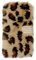 Awenroy Furry Wallet Case for iPhone SE iPhone 5S iPhone 5 Fluffy Handmade Hair Soft and Comfortable Plush Vogue Stylish and Bling Crystal Design Premium Leather Flip Wallet Case - Leopard 1