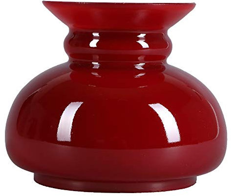 Petroleumglas Lampenglas Ø 100mm Ersatzglas Vestaschirm Glasschirm Opalglas Leuchtenglas für Petroleumlampe Rot