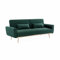 Alice's Home - Schlafsofa Design aus Samt – Oskar – 2-3-Sitzer skandinavisch rechts mit feinen Füßen in Roségold