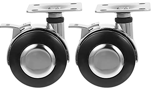 Angoily Stühle 4Pcs Caster R?der Set Caster Stuhl R?der Büro Ersatz Set Werkbank Caster Kit Heavy Duty Gewindezapfen Mount Industrie Rollen (Zink- Legierung Schwarz) Barhocker Stühle
