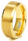 Zakk Ringe Herren Damen Gold Wolframcarbid Gebürstet Verlobungsringe Eheringe Partnerringe Trauringe 4mm 6mm 8mm (8mm,75 (23.9))