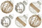 XmasExp Christmas Ball Ornaments Set-70mm/2.76 Beige Large Shatterproof Clear Glitter Pastic Christmas Ball Ornaments Xmas Tree Decoration Delicate Hanging Ornaments for Xmas Party (12 Counts,Beige)