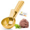 YasTant Premium Large Ice Cream Scoop with Trigger Ice Cream Scooper Stainless Steel, Heavy Duty Metal Icecream Scoop Spoon Dishwasher Safe, Perfect for Frozen Yogurt, Gelatos, Sundaes, Large Gold