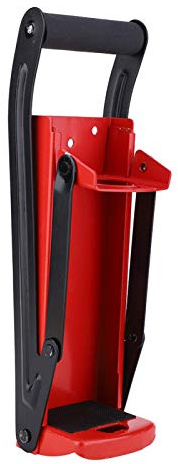 Restokki Can Crusher 500ML, Smasher with Red Steel Rubber Handle Can Smasher Wall Mounted Plastic Bottle Crusher for Recycling Can
