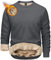 TACVASEN Herren Warme Fleece Pullover Sweatshirts Winter Langarm Shirts mit Fleecefutter (M, Dunkelgrau)