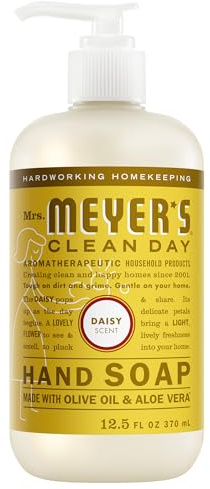 MRS. MEYER'S CLEAN DAY Hand Soap, Daisy Scent, 12.5 Fl Oz Bottle