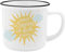 GRUSS & CO Becher Motiv Sonne | New Bone China Porzellan, Emaille-Optik, 35 cl | Geschenk, Sprüchetasse | 47892
