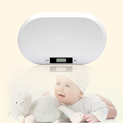 44 LBS/20kg Digitale Babywaage LCD-Anzeige Tara-Funktion Säuglingswaage Stillwaage Tierwaage Haustierwaage Elektronische Waage