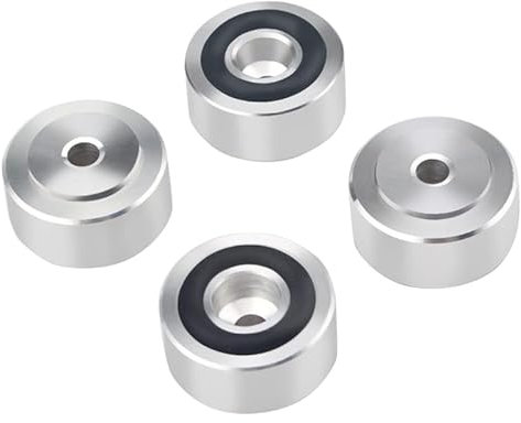 hero-s Supports d'absorption des vibrations réglables en aluminium pour haut-parleur, système HiFi, haut-parleurs, amplificateur, pieds de base