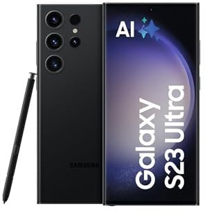 Samsung Galaxy S23 Ultra AI-Android-Smartphone, 256GB, 5.000mAh Akku, Smartphone ohne Vertrag Phantom Black inkl. 36 Monate Herstellergarantie [Exklusiv bei Amazon]