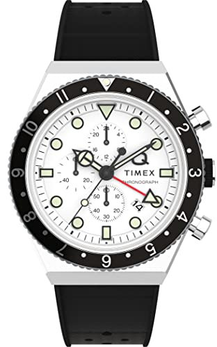 Timex Herren Chronograph Quarz Armbanduhr Q GMT Chrono