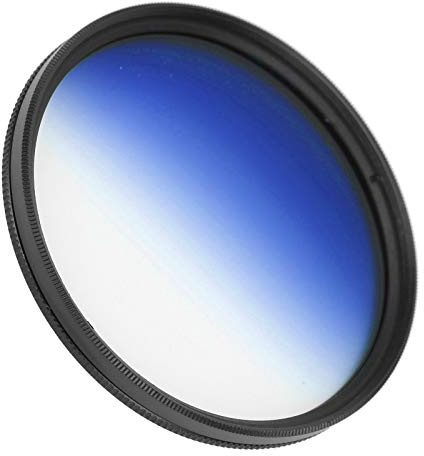 67mm Graduated Color Filters Gradual Colour Lens Filter Accessory for Camera Lenses Nanometer Coatings Ultra Slim (Gradient Blue)