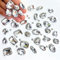 Yixinly 236 Stück Strasssteine zum Aufnähen, Große Strasssteine zum Nähen mit Krallen, Metall Krappenfassung Glas Nähen Edelsteine​für DIY-Bastelkleidung, Kleidungs, Schuhe, Taschen (Weiß)