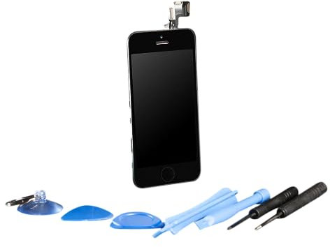 Smatano Display für Apple iPhone 5s schwarz vormontierte Retina Kompletteinheit