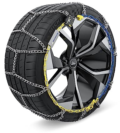 Michelin 008345 Schneeketten mit Kettenspanner mit Montageanleitung mit Aufbewahrungstasche