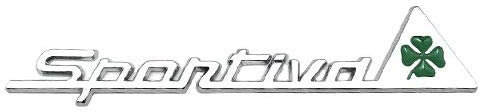GRFIT Decorazione Scritta Auto, per Alfa Romeo Sportiva Sostituzione Logo Adesivo Auto 3D,B