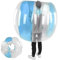 Dilwe 120 cm Aufblasbare Blasenbälle, Blasen-Fußbälle, Aufblasbarer Spielzeugkörper, Sumo-Zorb-Bälle für Aufblasbares Spielzubehör für Erwachsene (Transparentes Blau)