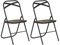 LuxNook Metall-Klappstuhl, 2er-Set mit Metall und MDF. Bequemer Klappstuhl für Gäste, Küche, Camping – Grau