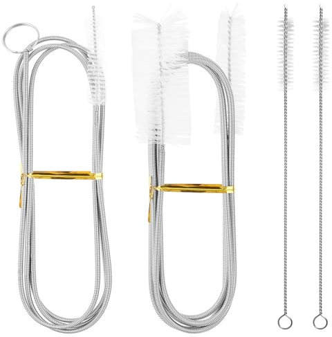 4 Piezas Cepillo de Limpieza para Desagüe, 160cm Flexible Cepillo de Limpieza de Tuberías Juego de Limpieza Flexible y Largo para frigorífico, para la Limpieza de Baño Cocina