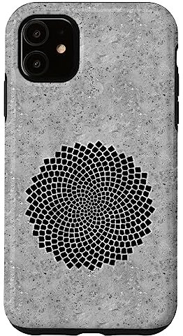 Hülle für iPhone 11 Sonnenblumen, Samen, Fibonacci, Phi, Goldener Schnitt, Mathe