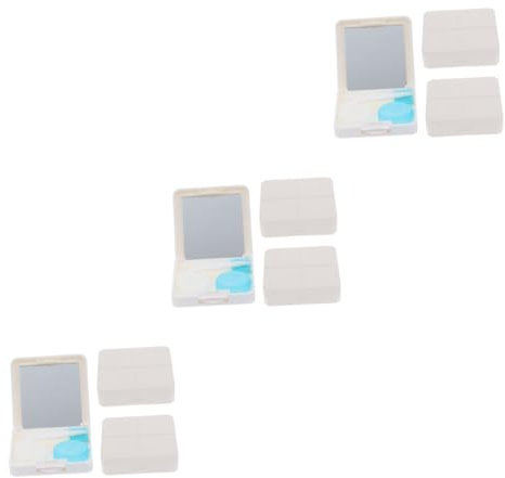 PartyKindom 9sets Halloween Contacts Holder Case Travel Organizer for Eye Lenses Leakproof Storage Box