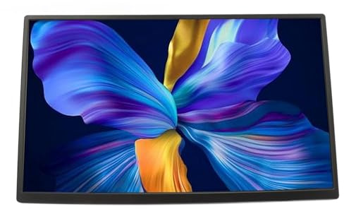 Monitor Esterno, Doppio Altoparlante Stereo con Doppia Fotocamera, Monitor Portatile da 18,5 Pollici per Telefono Cellulare (Spina europea)