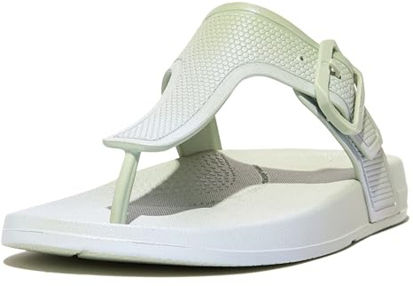 Fitflop Zehentrenner iQUSHION IRIDESCENT ADJ BUCKLE sagebrush, Größe:38 EU
