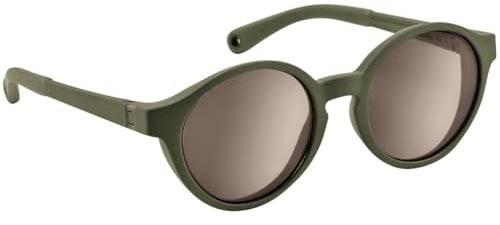 BÉABA, Lunettes de soleil pour Enfants 2-4 ans, Protection 100% UV - CAT 3, Protection Latérale, Confort Optimal, Branches ajustables 360°, Merry, Kaki