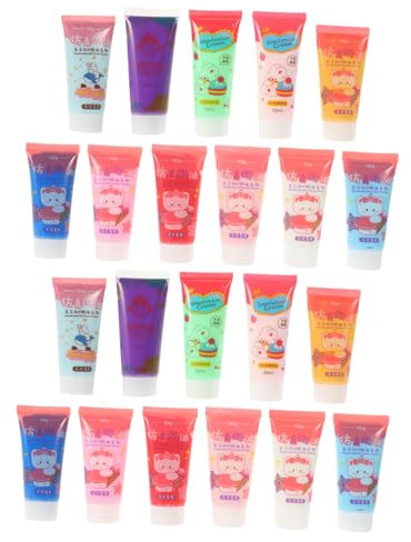 HOODANCOS 22pcs Simulation Cream Glue DIY Set for Phone Case Decoration, 50ml Random Color, Craft Adhesive for Kawaii 3D Patterns and Accessories