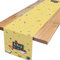 Gelb Weiß Apfel Alles Gute Zum Schulanfang Tischläufer für Einschulung Dekoration,Schuleinführung Tischdeko Einschulungsdeko Tischläufer Schulanfang Party Dekoration 180 x 35cm