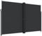 vidaXL Seitenmarkise, Sichtschutz Ausziehbar, Windschutz Sonnenschutz für Garten Balkon Terrasse, Seitenrollo Seitenwandmarkise, Schwarz 220x600cm