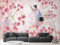 3D Tapeten 3D Effekt Wohnzimmer Schlafzimmer Kinder Tapeten Junge Rote Pfirsichblüte Meer Fototapete Wandbild Fototapete Natur Blumen Wald