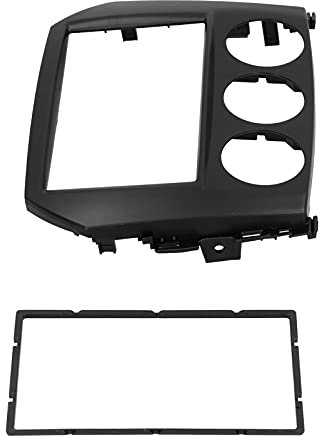 MX-5 Miata 2005–2015 2-Din-Radio-Stereo-Blende, Rahmenverkleidung, Ersatz für Stilvolles Design, Robustes Schwarz