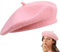 Rosa Baskenmütze Damen, Baskenmütze Herren, Baskenmütze, Beret, 56-58cm Mode Basken Mütze Für Windjacke,Kleid Winter Mütze Barett Für Vier Jahreszeiten, Hut, Mütze, Frankreich, Künstler, Maler