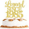 1 Stück Aufschrift Legend Since 1985 Tortenaufsatz 40 Kuchen Topper Glitter alles Gute zum 40. Geburtstag Kuchen Pick 40 Fabulous Tortendekorationen 40th Gold