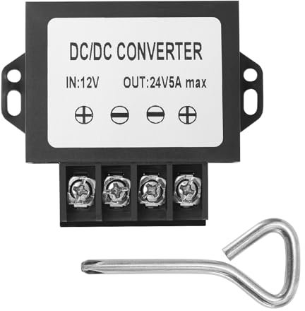 MZHOU Convertitore di tensione da 12V a 24V 5A,12V a 24V 120W MAX convertitore di tensione DC convertitore di corrente adattatore regolatore di tensione convertitore trasformatore.