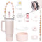 Orvilsen Stanley Lot de 9 accessoires anti-fuite en silicone pour gobelet Stanley Cup 1,2 l et 850 ml (quartz rose)