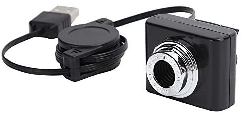 Rankomu PC Webcam Webcam Clip On USB2.0 Kamera 640x480 Auflösung HD Mini Kamera mit einziehbarem Kabel für PC Kompaktes Design