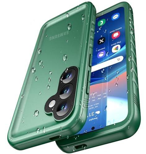Cozycase TOP Militärschutz 360 Hülle Für Samsung Galaxy S25, Grün | Outdoor Panzerhülle Full Armor Case, Vorne Hinten Komplett Schutz, Soßfest Staubschutz Baustelle Waterproof Handyhülle
